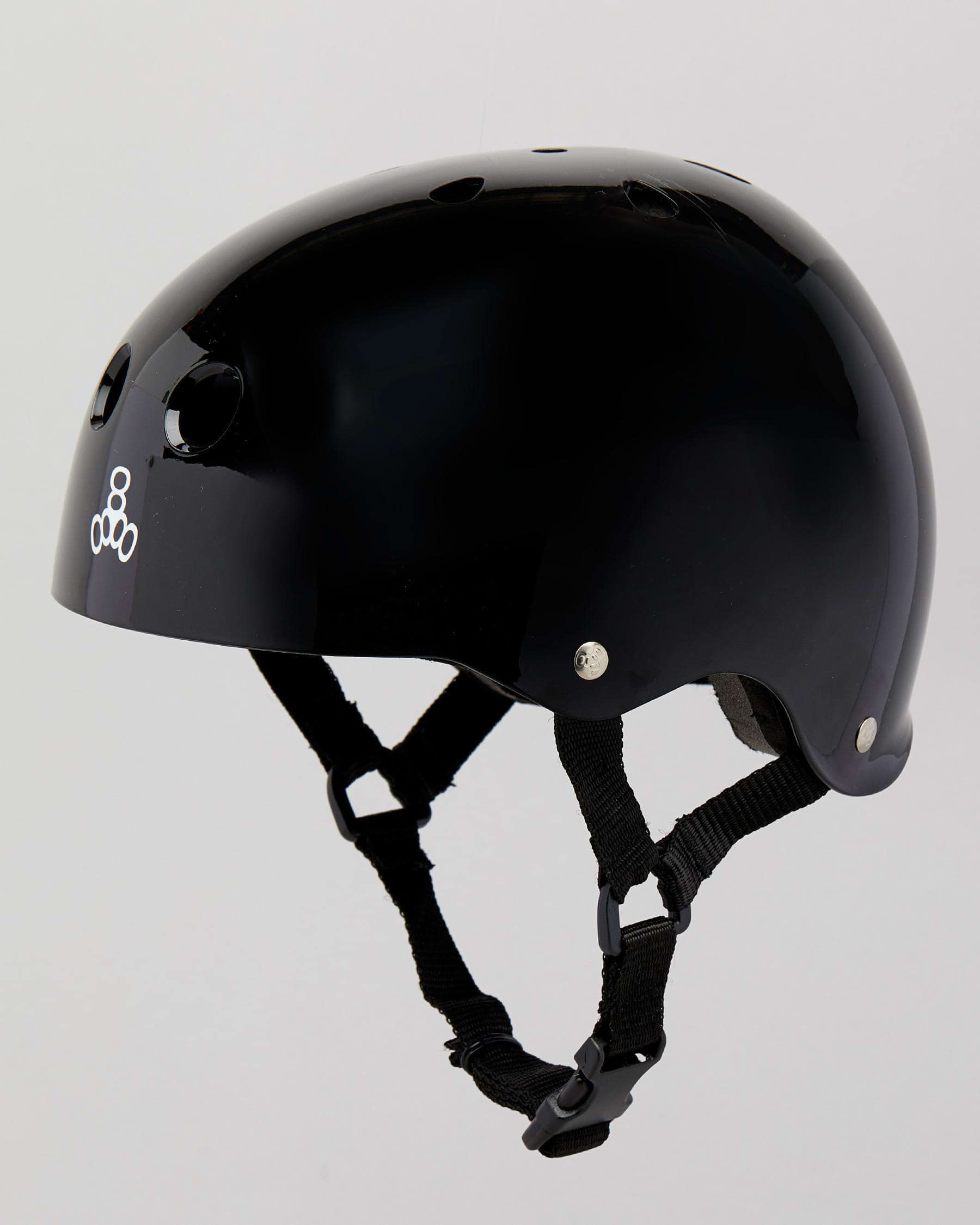 Triple 8 Certified Helmet SS Black Gloss RollerDerbyHeaven