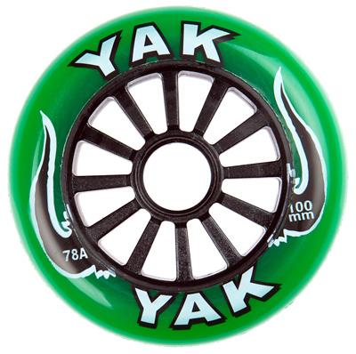 Yak Wheels 100mm 78a Green and Black