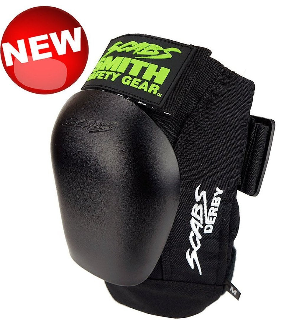 Smith Scabs Derby Knee Pad Black w Black Caps