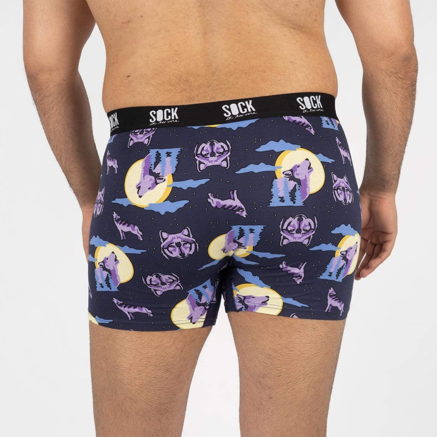 Sock it to Me 6 Wolf Moon Mens Boxers