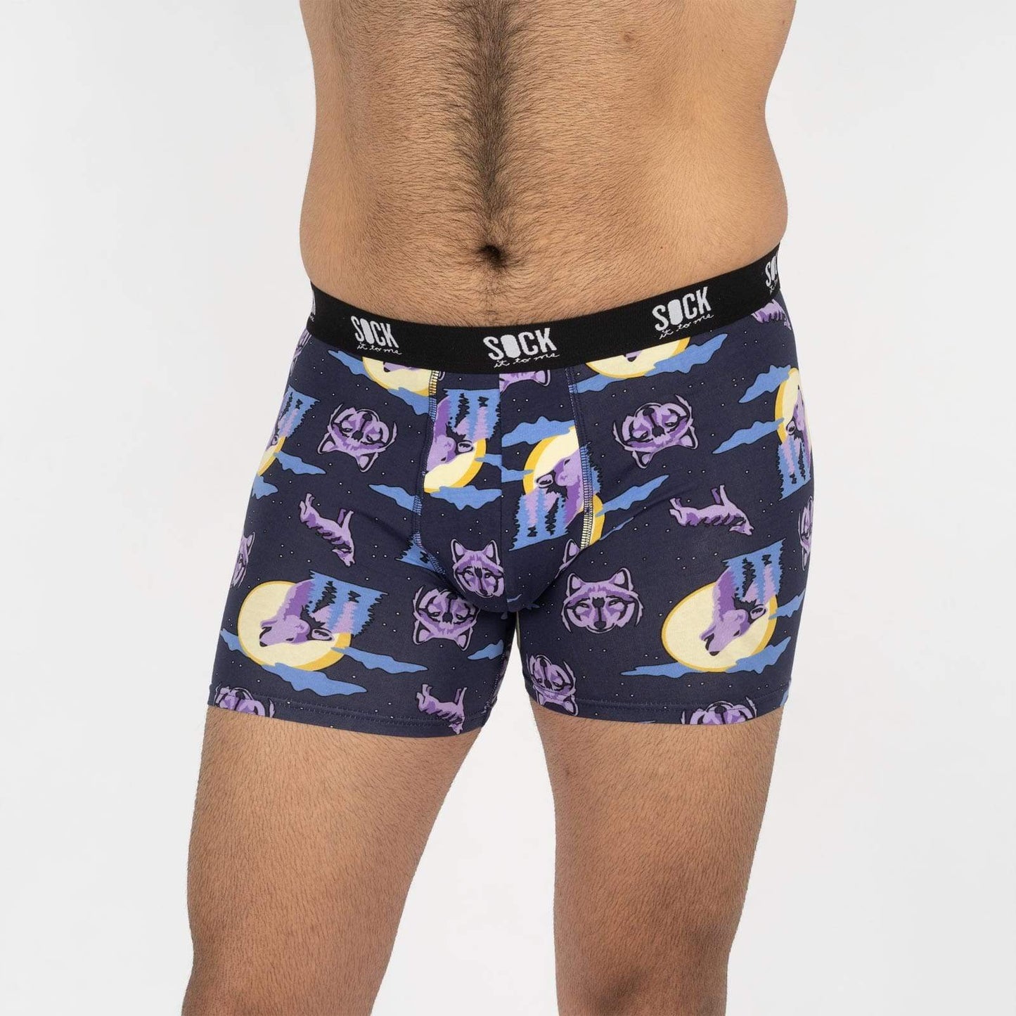 Sock it to Me 6 Wolf Moon Mens Boxers
