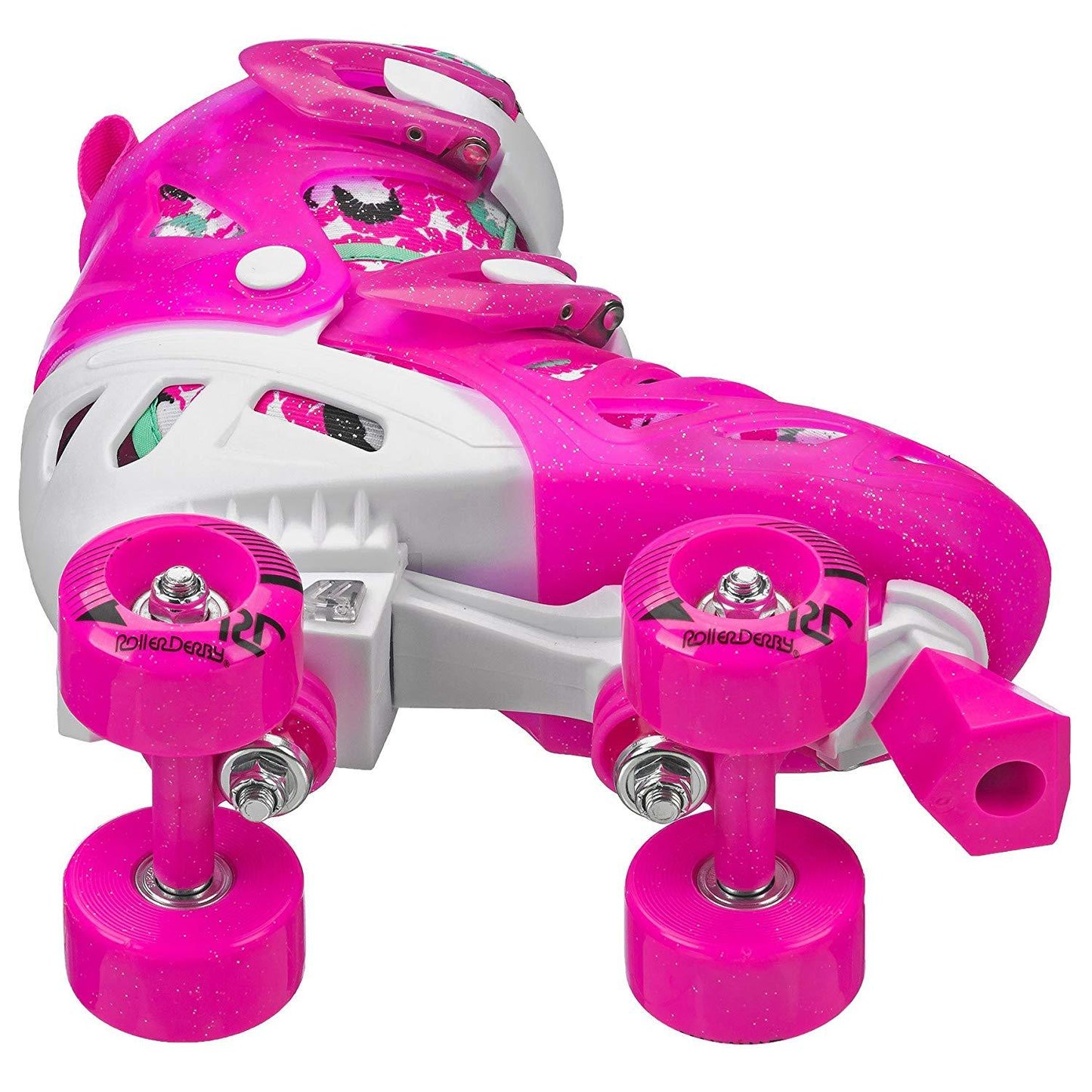 RDS Trac Star Skate Pink Green  Adjustable Roller Skates