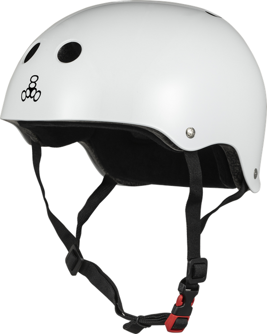 Triple 8 THE Certified Helmet SS White Glossy