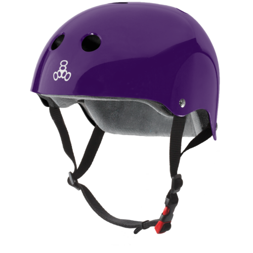 Triple 8 THE Certified Helmet SS Purple Gloss