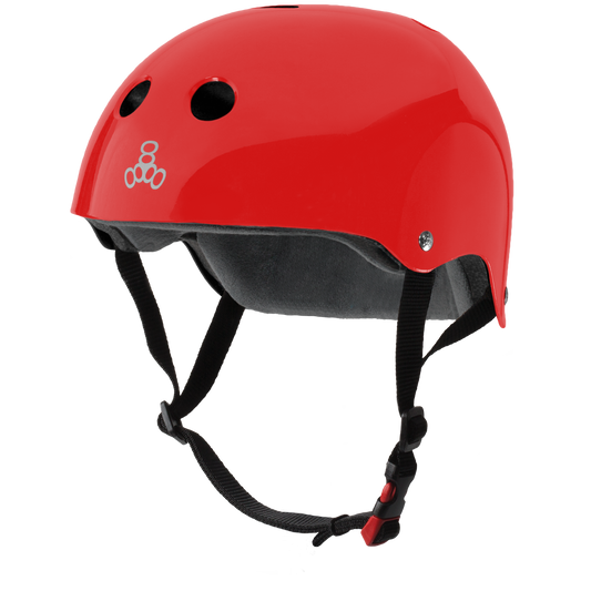 Triple 8 THE Certified Helmet SS Red Gloss