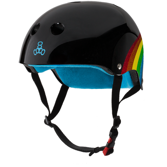 Triple 8 THE Certified Helmet SS Rainbow Sparkle Black