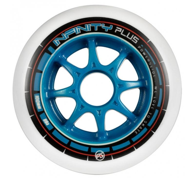 Powerslide Infinity Plus Wheels White 4 Pack – RollerDerbyHeaven