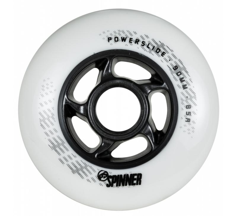 Powerslide Spinner Wheels 90mm 88a Matte White EACH