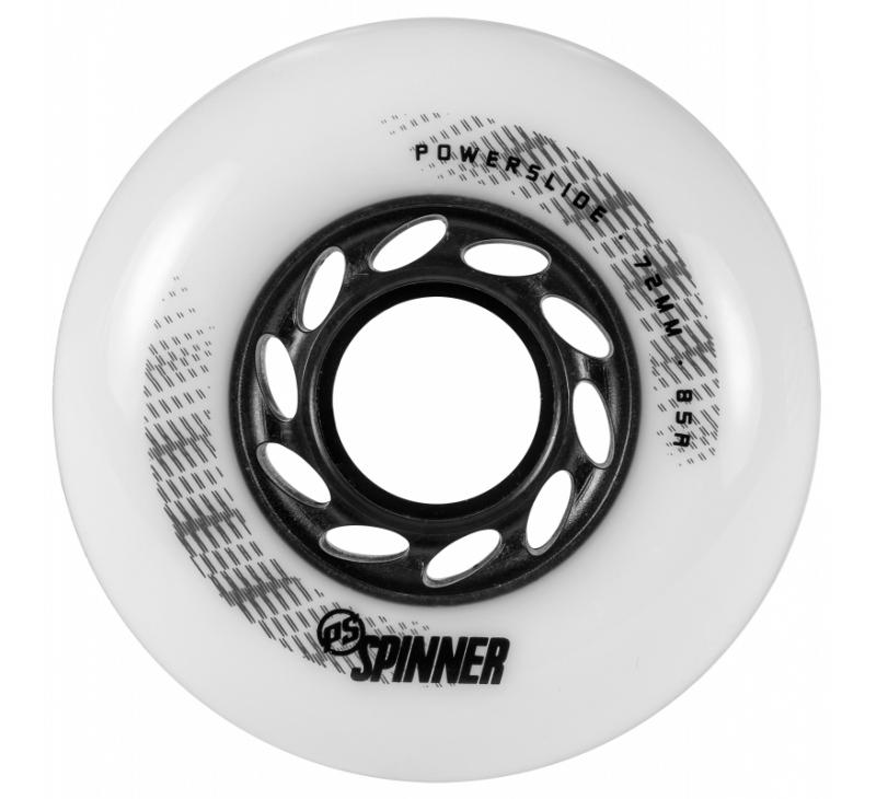 Powerslide Spinner Wheels 72mm 88a Matte White 4 Pack