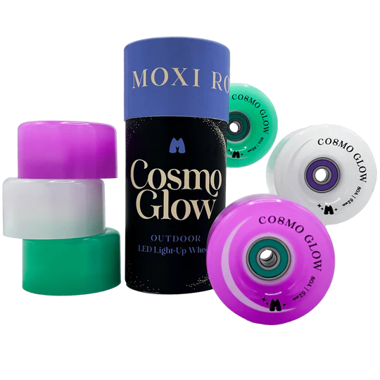 Moxi Cosmo Glow Wheels 62mm 80a 4 Pack