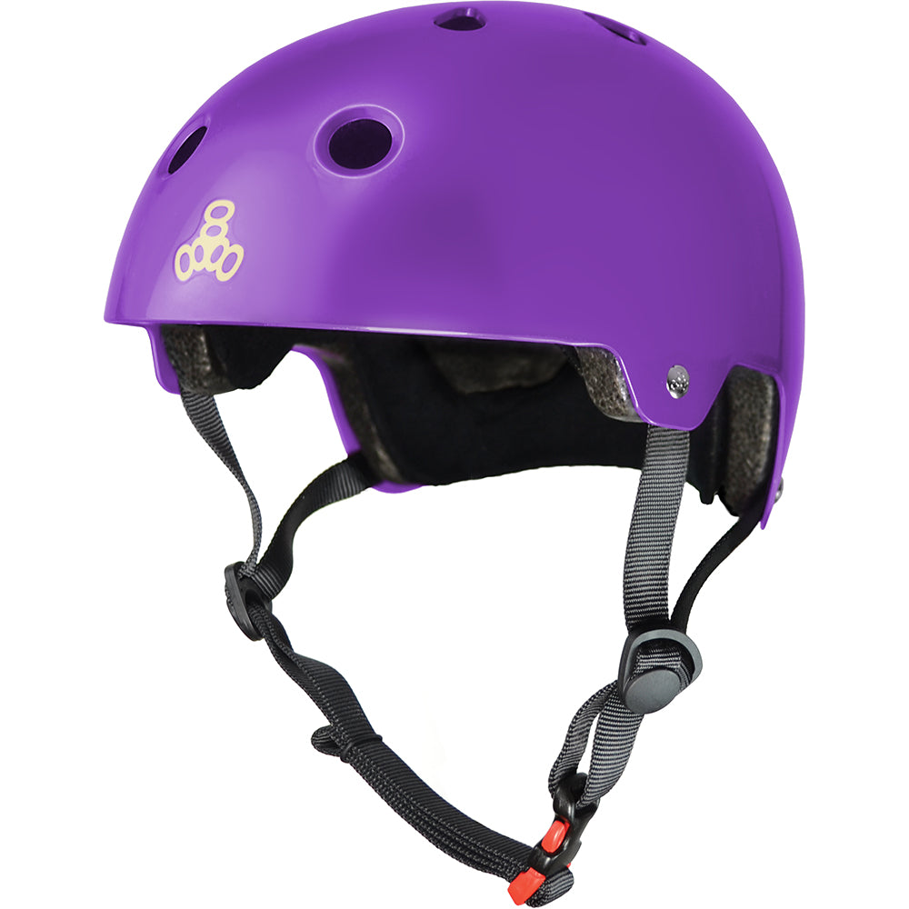 Triple 8 Certified Helmet Standard Purple Gloss L/XL