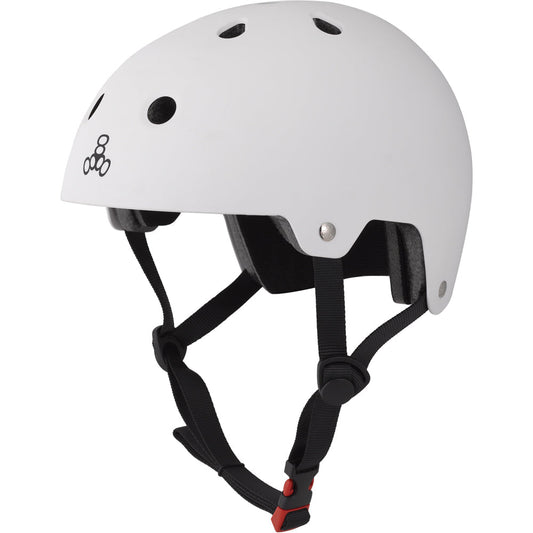 Triple 8 Certified Helmet White Rubber