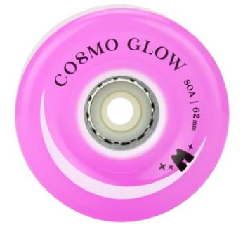 Moxi Cosmo Glow Wheels 62mm 80a 4 Pack