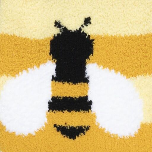 Sock it to Me Bee Cozy Womens Crew Slipper Socks