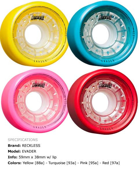 Grn Mnstr Reckless Evader 59mm 4 Pack