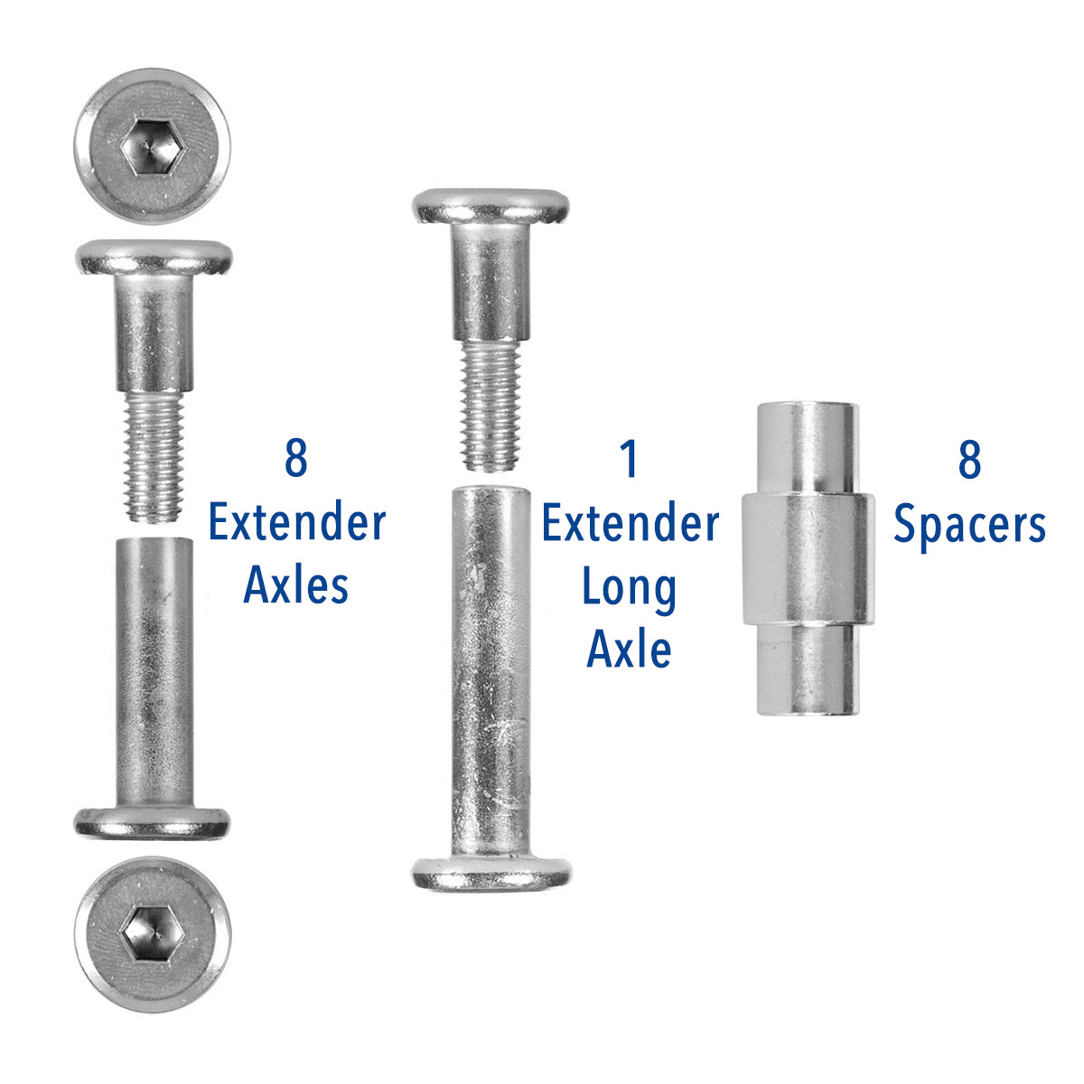 Axle Extension Sonic Extender Axle Kit 8pk – RollerDerbyHeaven