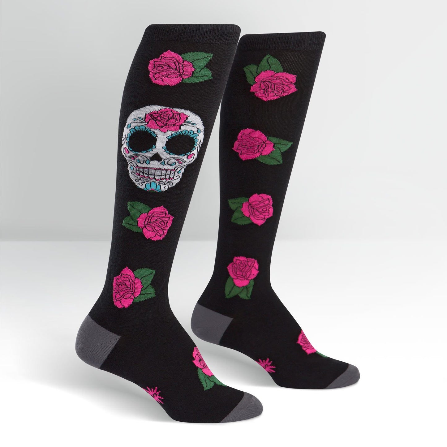 Sock it to Me Sugar Skull Knee High Socks