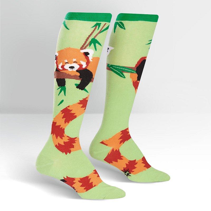 Sock it to Me Tale of the Red Panda Knee High Socks