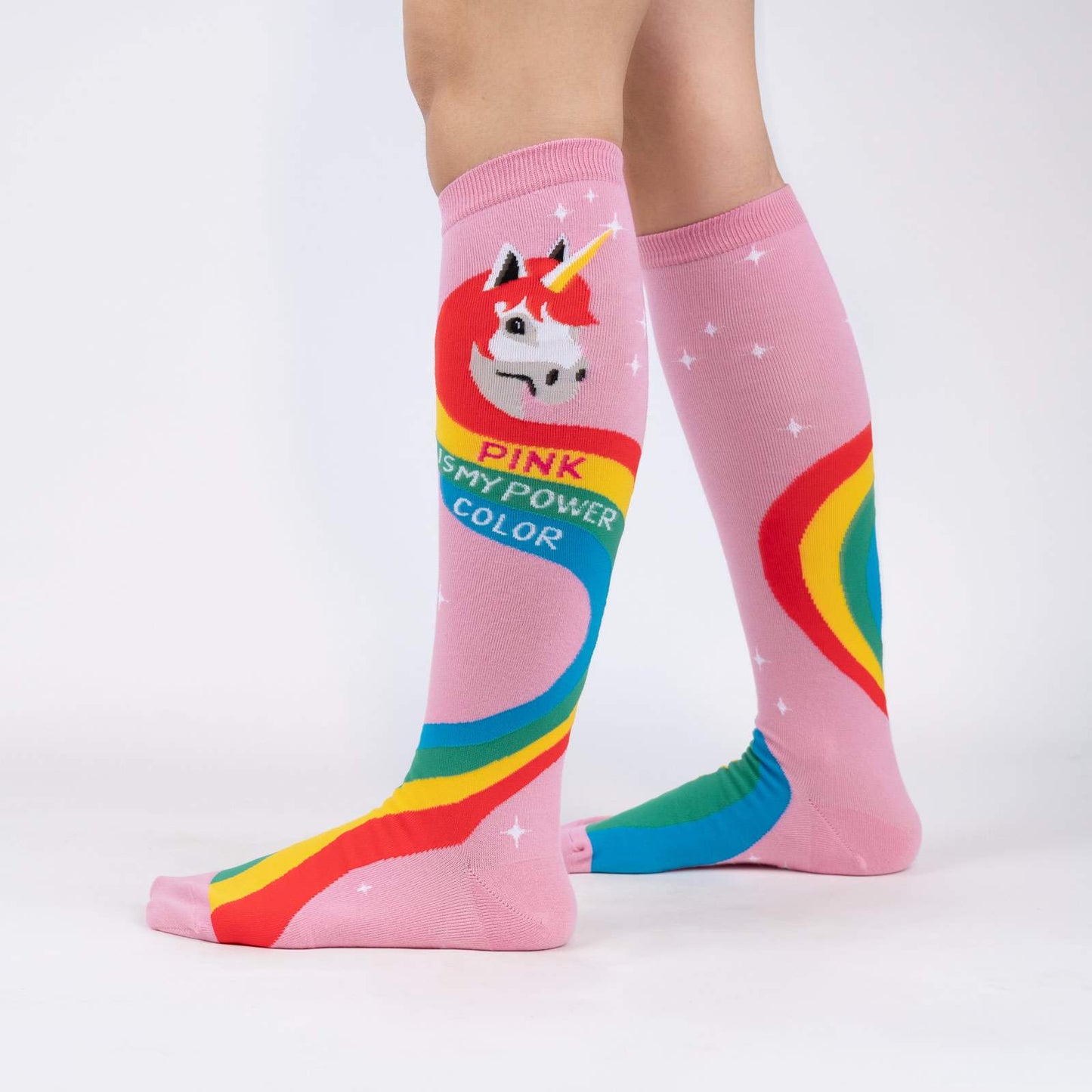 Sock it to Me Rainbow Mane Knee High Socks