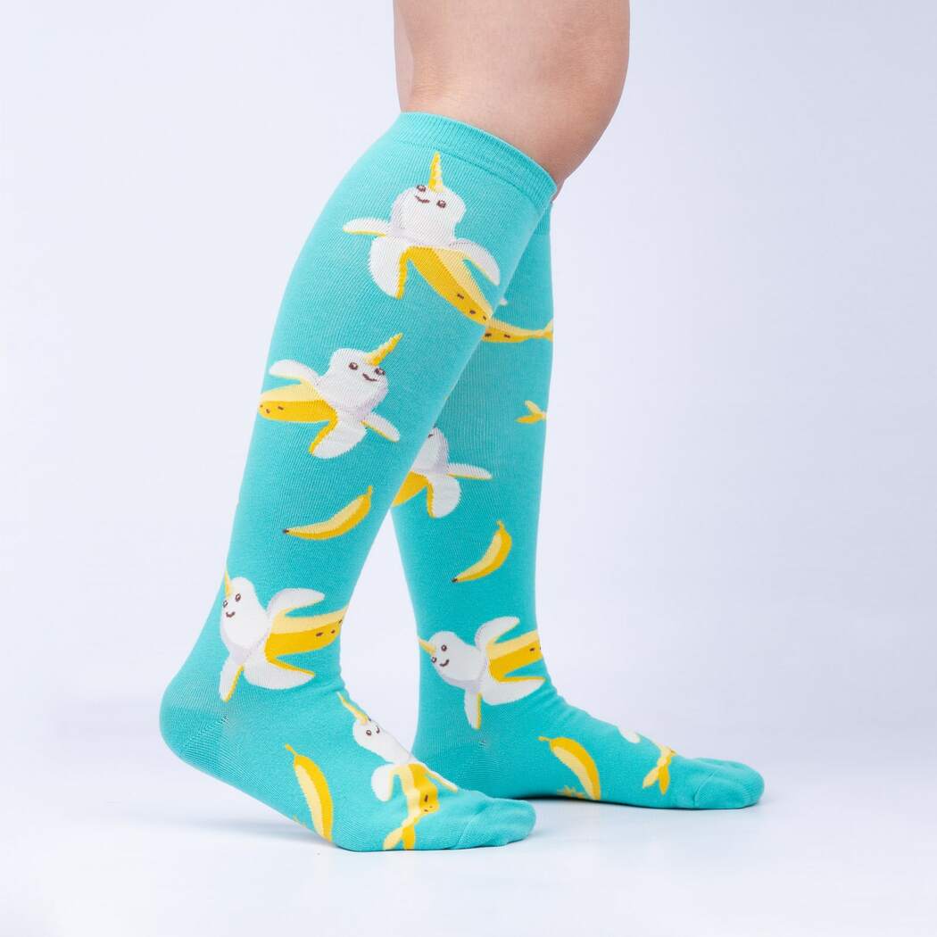 Sock it to Me Bananarwhal Knee High Socks