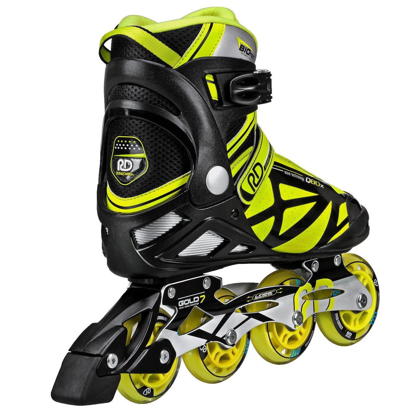 RDS Aerio Q80X Black/Yellow Mens Inline Skates