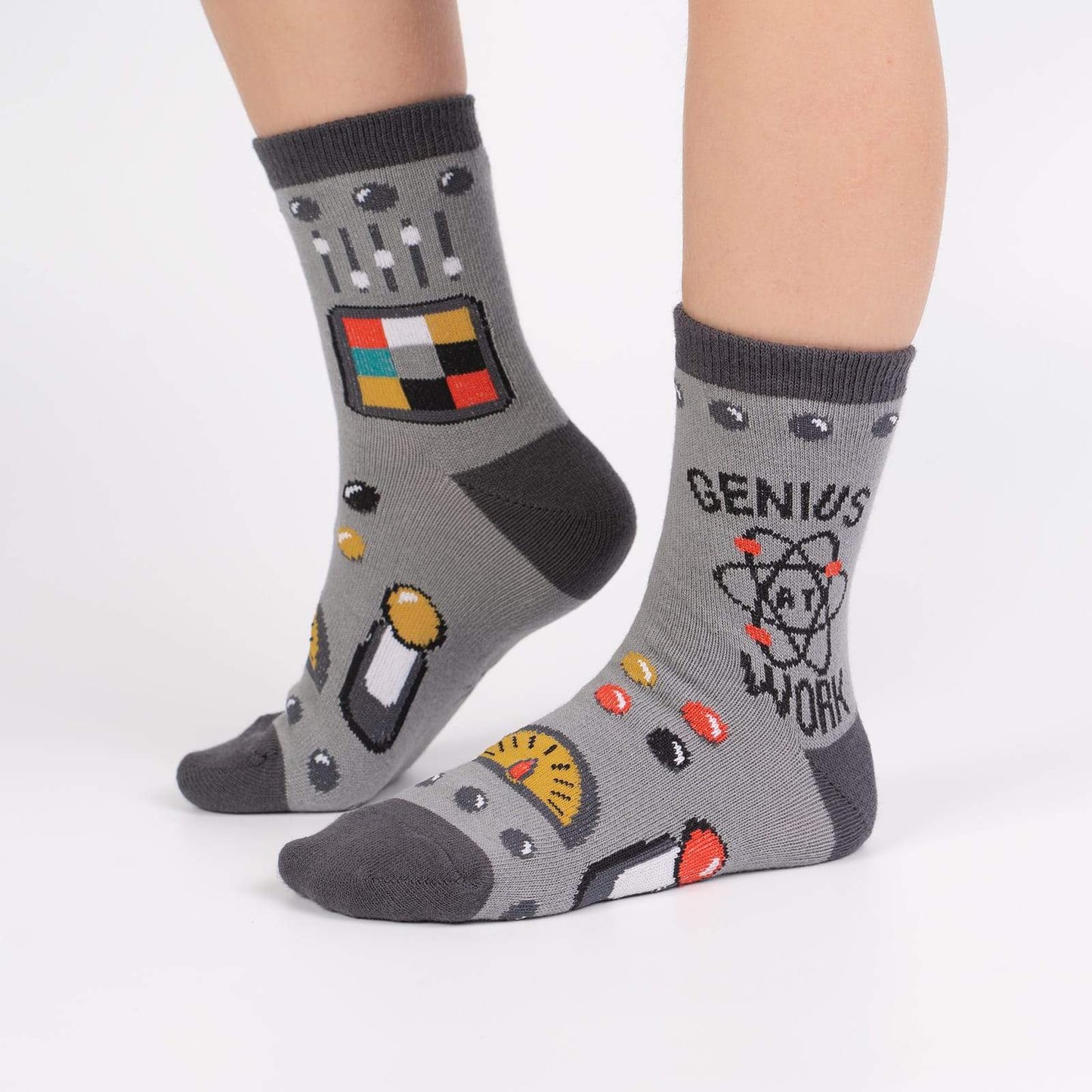 Sock it to Me Genius At Work Youth Crew Socks
