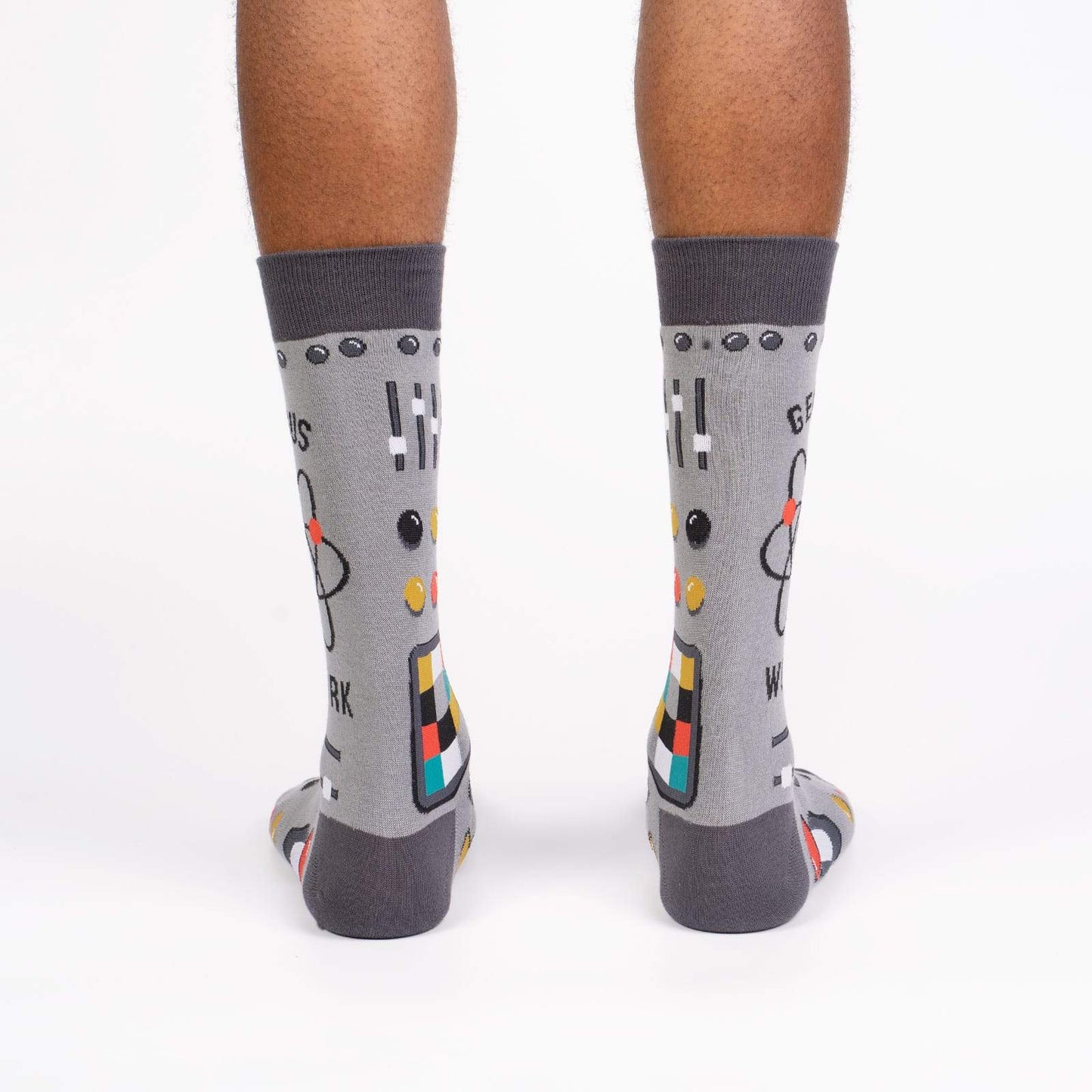 Sock it to Me Genius At Work Mens Crew Socks