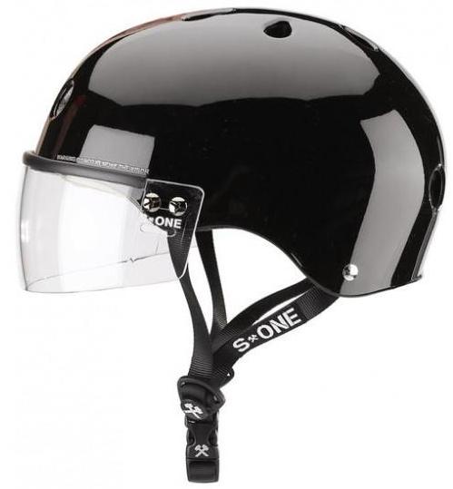 S1 Visor Lifer Helmet Black Gloss
