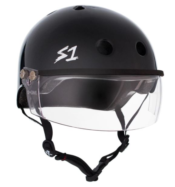 S1 Visor Lifer Helmet Black Gloss