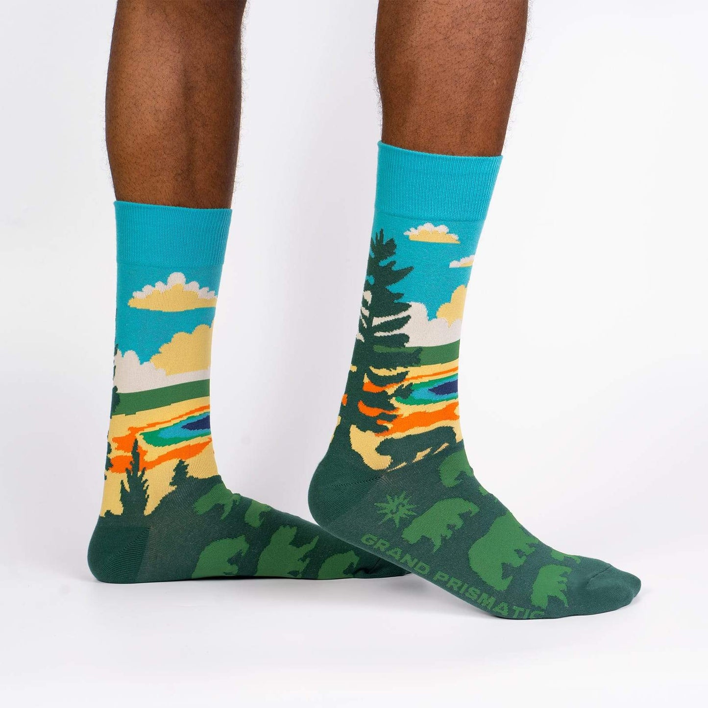 Sock it to Me Grand Prismatic Mens Crew Socks