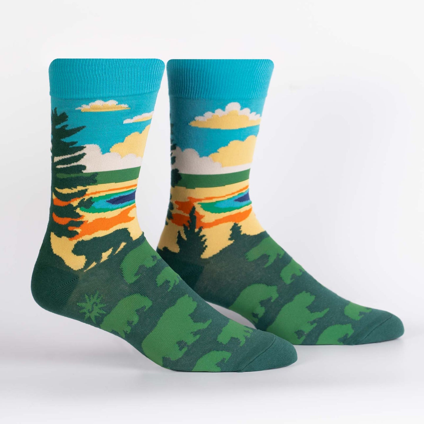 Sock it to Me Grand Prismatic Mens Crew Socks