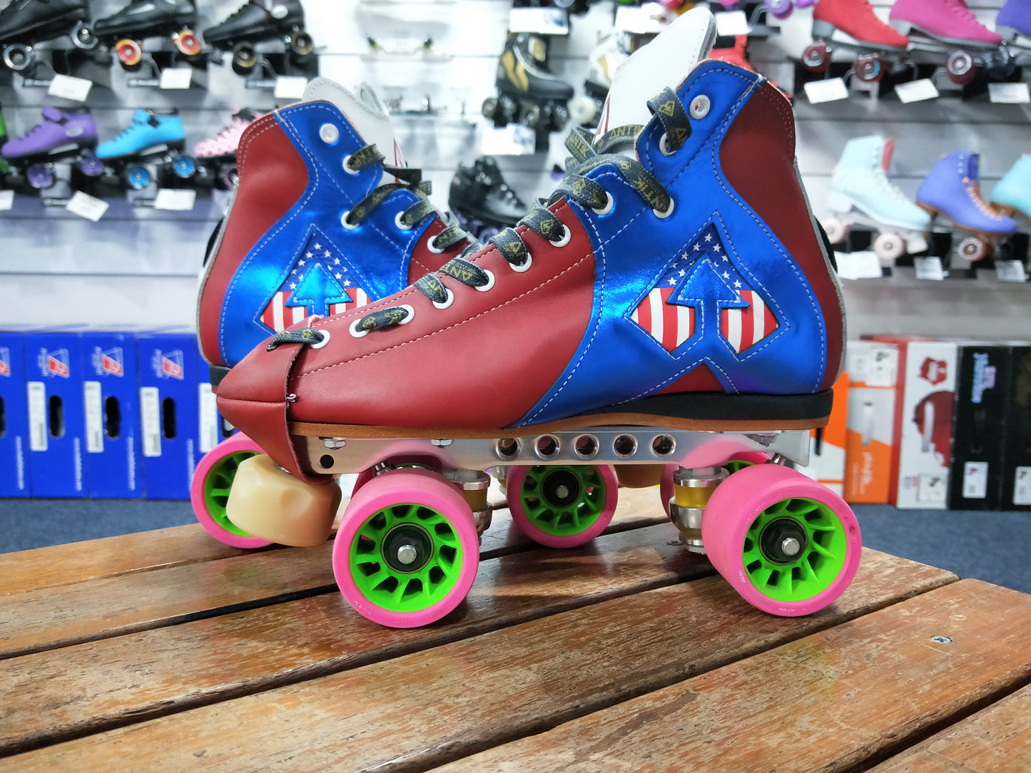 Rollschuhhalterung