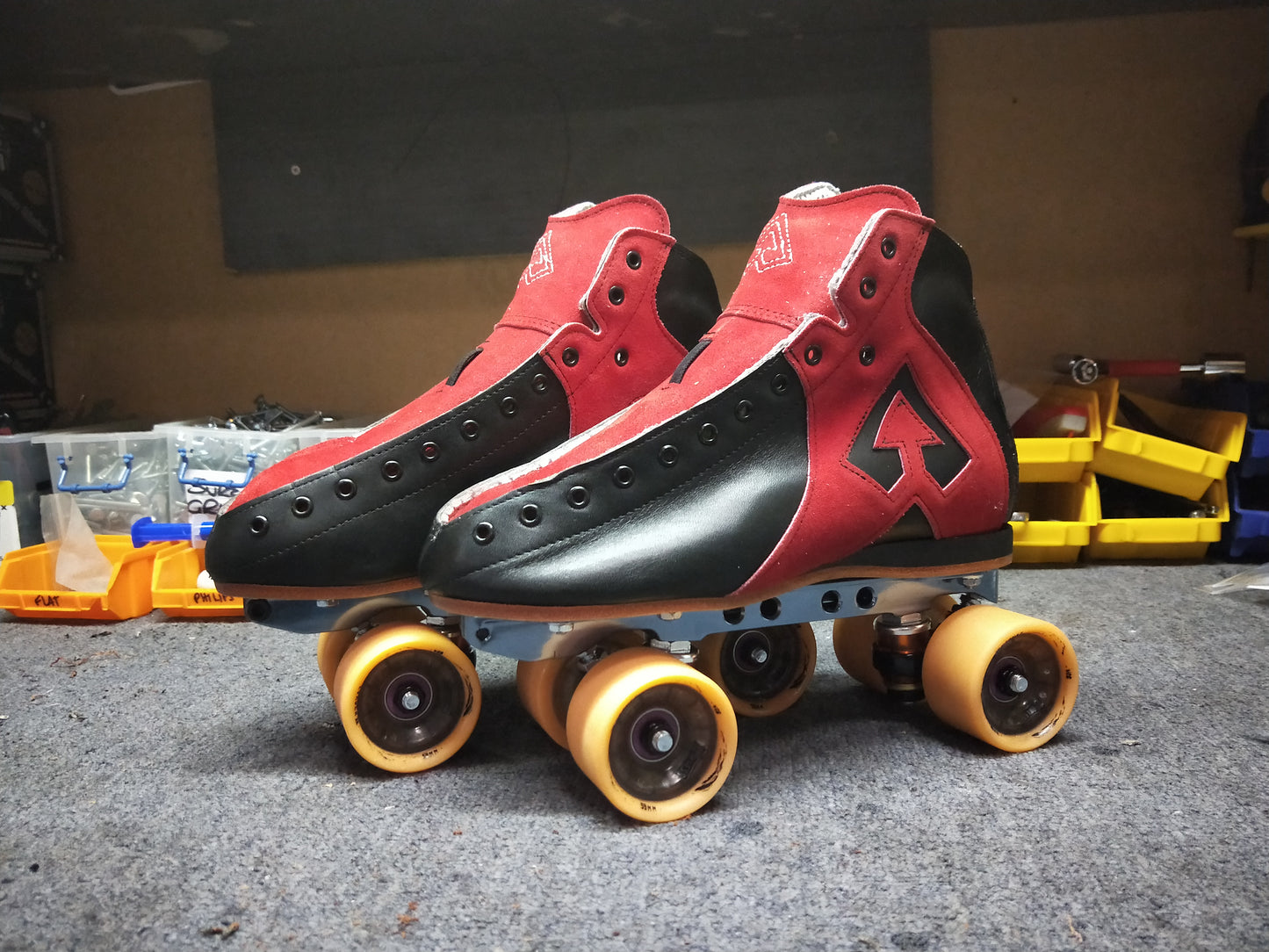 Rollschuhhalterung