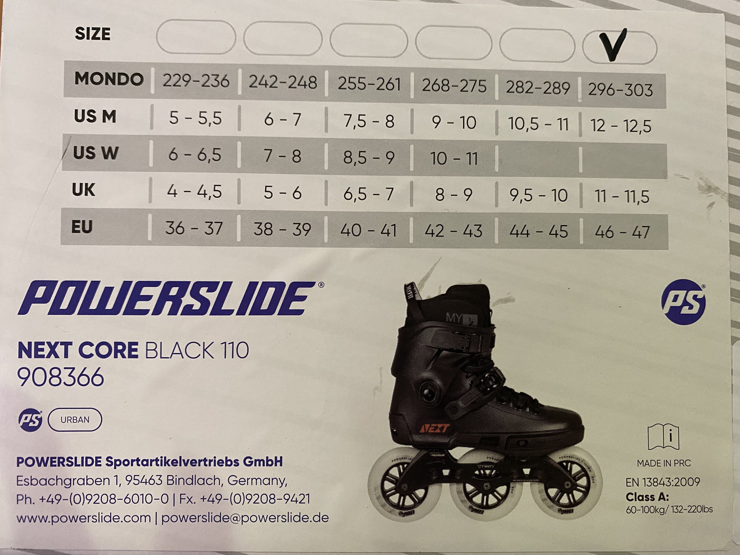 Powerslide Next Core Black 110 Inline Skates