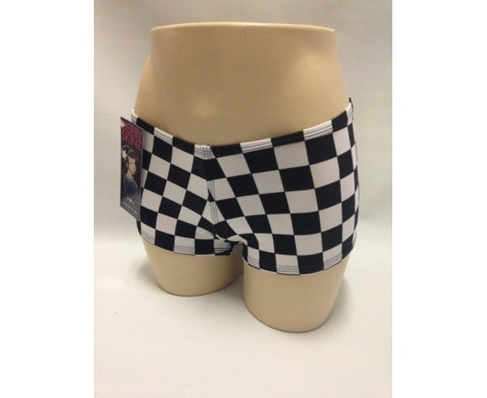 Derby Skinz Checkerz Black White