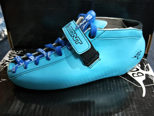 Bont Hybrid Durolite Carbon Light Blue Boot Size 6