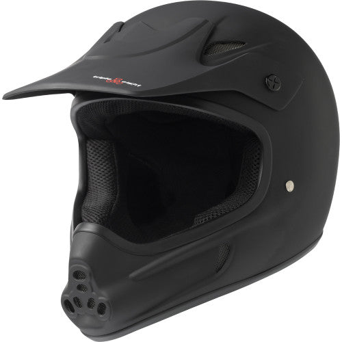 Triple 8 Invader Full Face Helmet Black Rubber