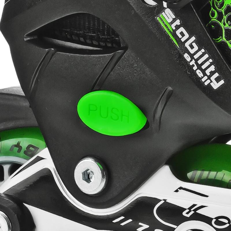 RDS Ion Inline Skates Black/Green