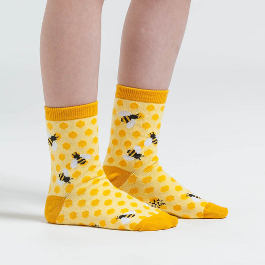 Sock it to Me Bee's Knees Youth Crew Socks