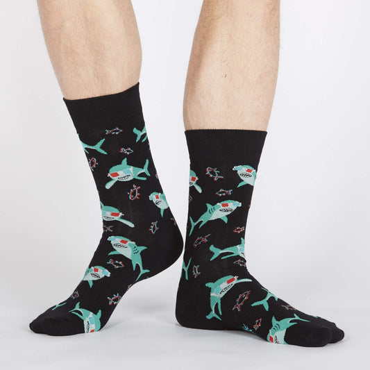 Sock it to Me Jawsome Mens Crew Socks