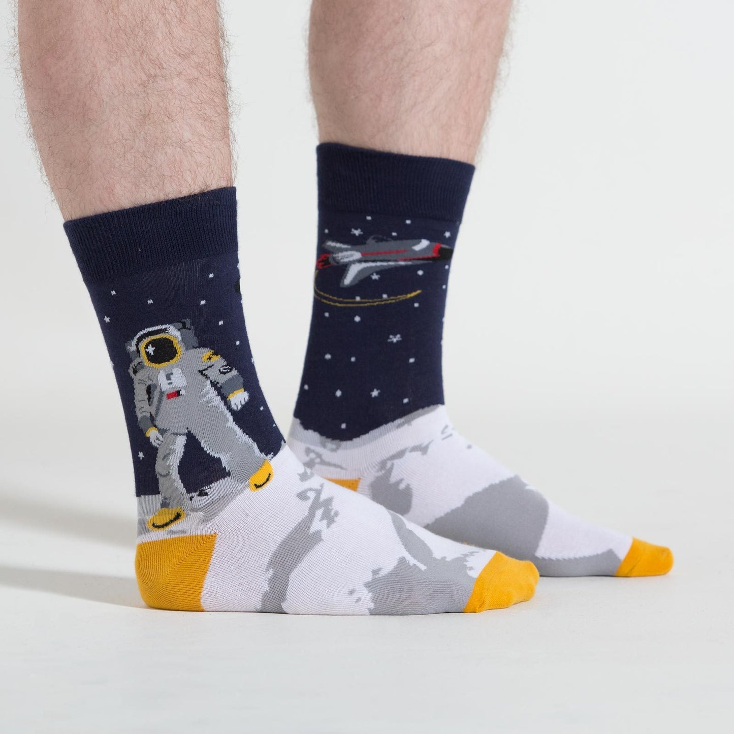 Sock it to Me One Giant Leap Mens Crew Socks