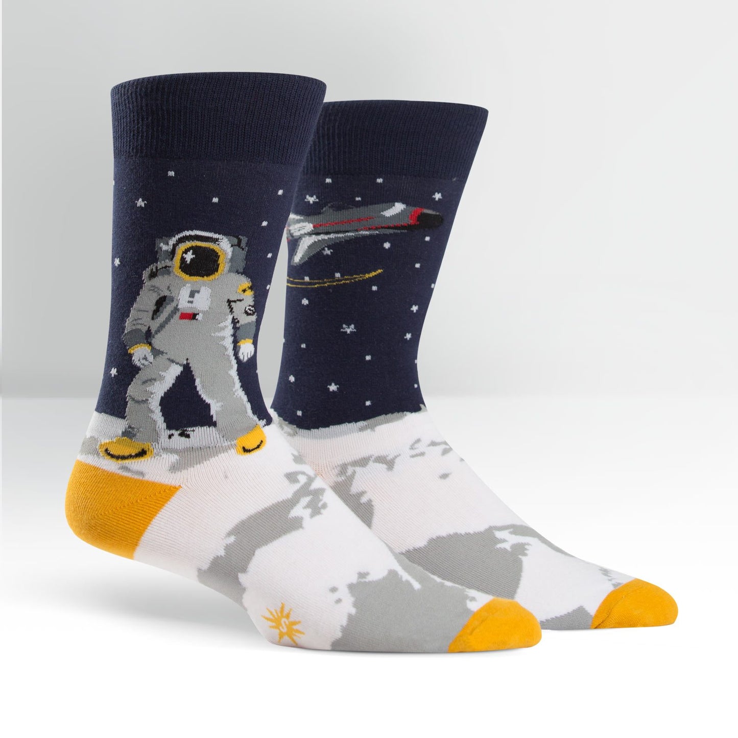 Sock it to Me One Giant Leap Mens Crew Socks