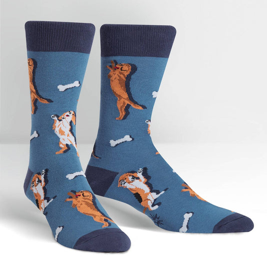 Sock it to Me Raise the Woof Mens Crew Socks