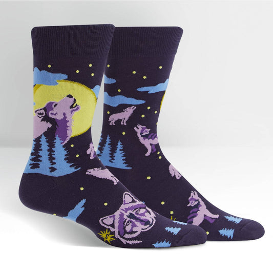 Sock it to Me 6 Wolf Moon Mens Crew Socks