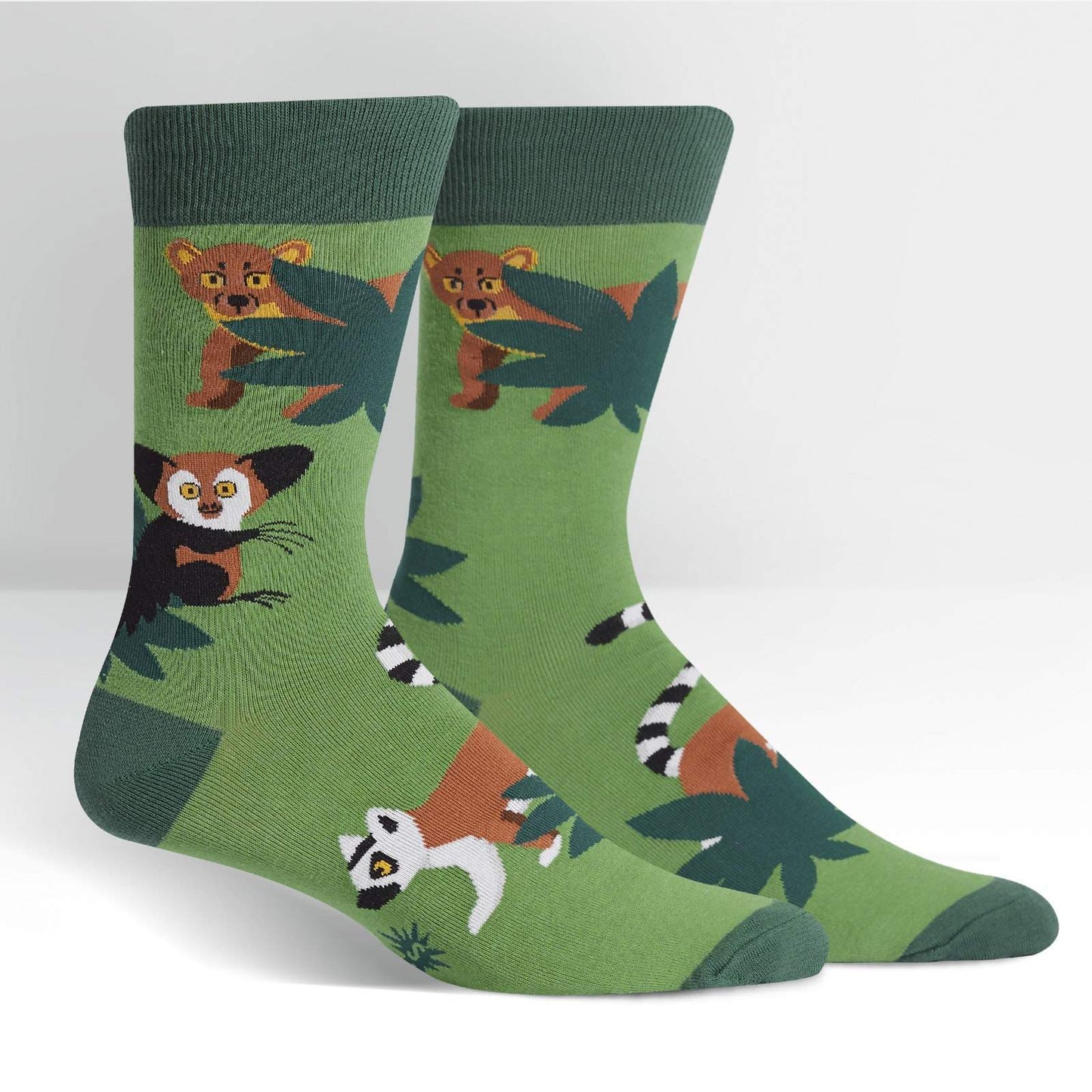 Sock it to Me Madagascar Menagerie Mens Crew Socks