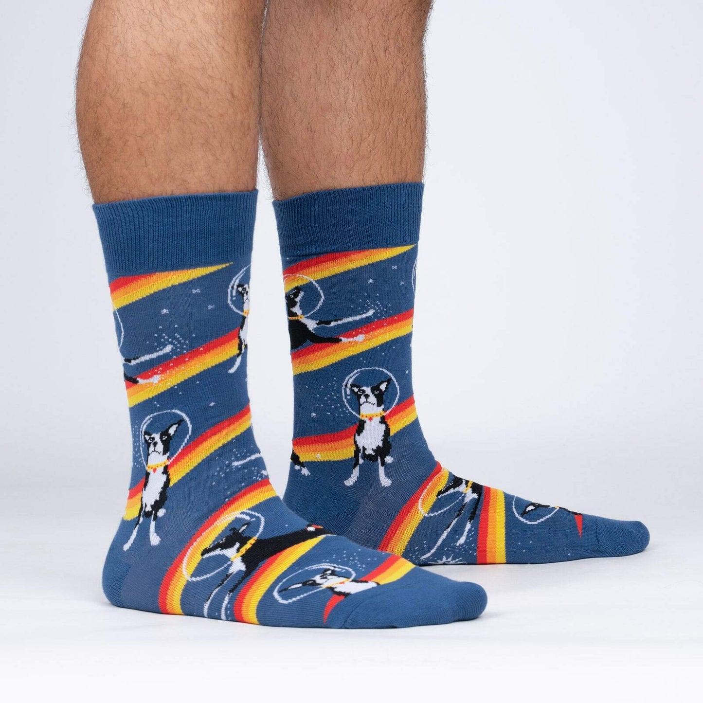 Sock it to Me Astro Puppy Mens Crew Socks