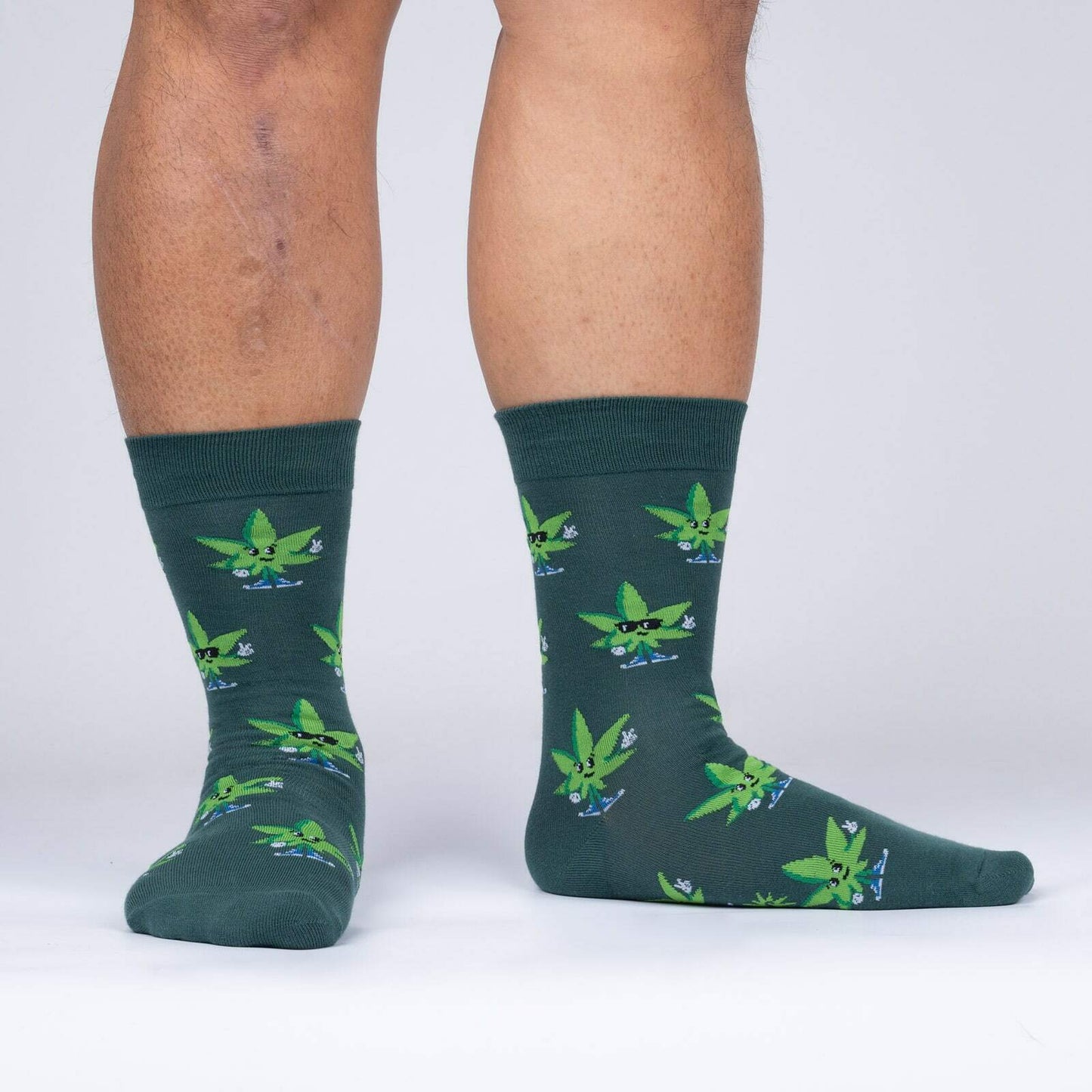 Sock it to Me Green Peace Mens Crew Socks