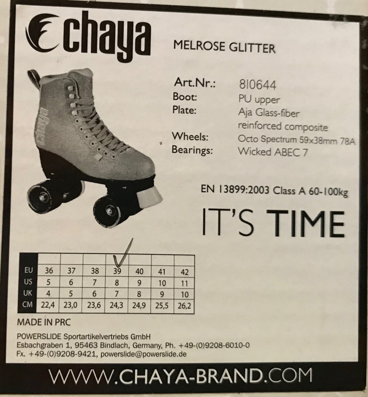 Chaya Melrose Dance Glitter Roller Skates