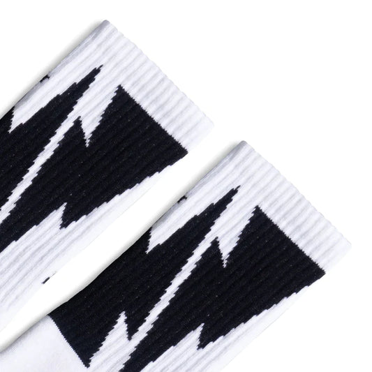 SOCCO Mike Vallely Bolt | White Mid Socks