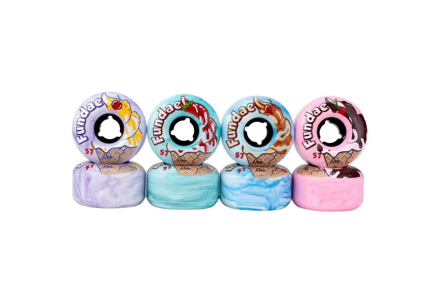 Moxi Fundae Hybrid Wheels 57mm 4 Pack